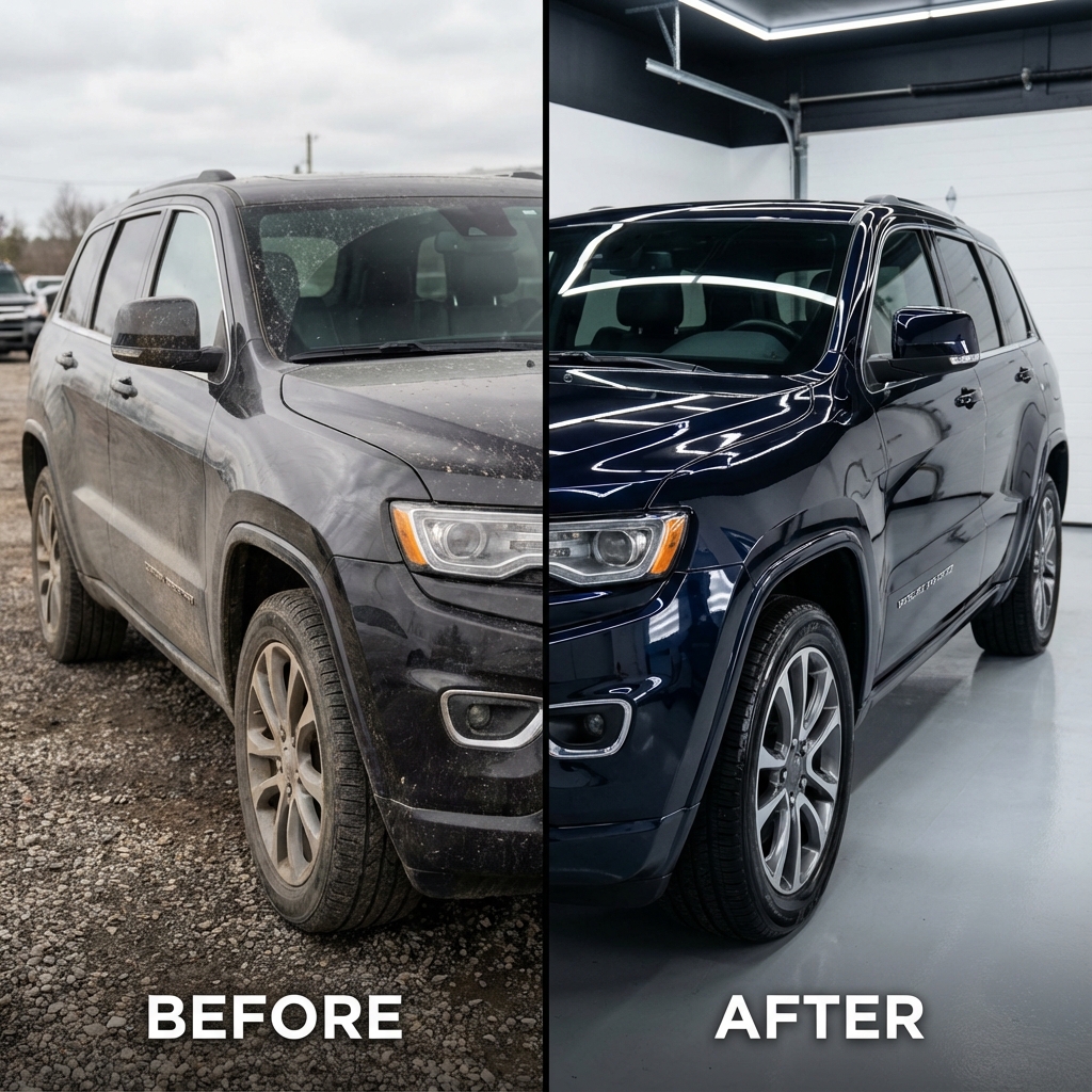 Carro depois do detalhamento